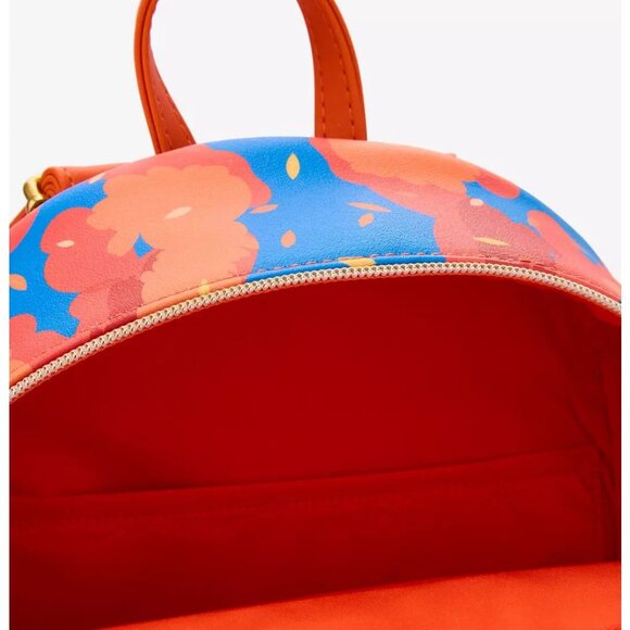 Loungefly Disney Chip N Dale Mini Backpack Campfire Acorns Forest Bag New - Picture 4 of 4